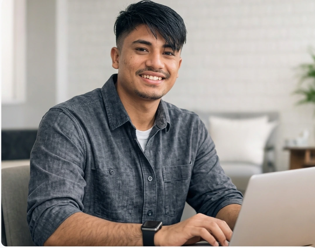 Rajesh BK designing website and analyzing SEO performance in Kathmandu, Nepal